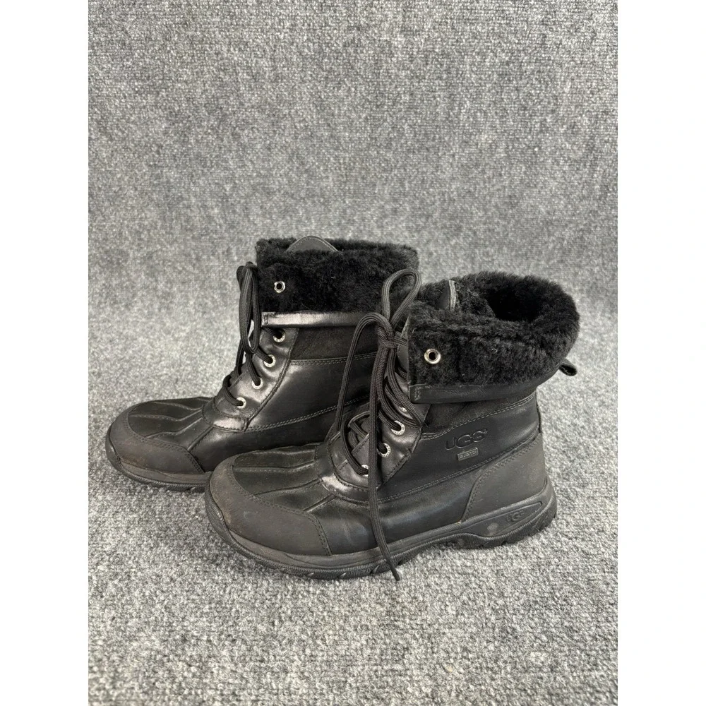 UGG Butte WaterProof Winter Boots Size 6 Black Vibram Soles Hiking Waterproof